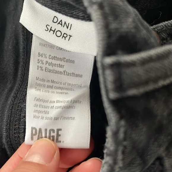 PAIGE Women's Dani Short High Rise Raw Hem Size 29 - Picture 11 of 11